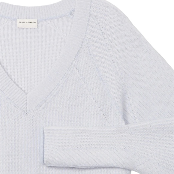❤️Club Monaco Ribbed Slouchy Cashmere Sweater - Picture 6 of 8